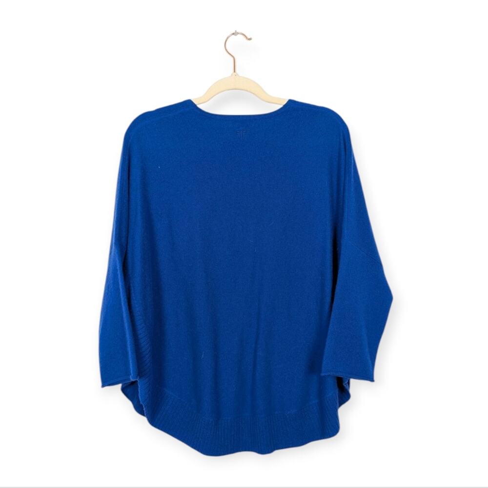 Tyler Böe Sapphire Blue Cashmere Capelet Sweater Size S - Picture 2 of 9
